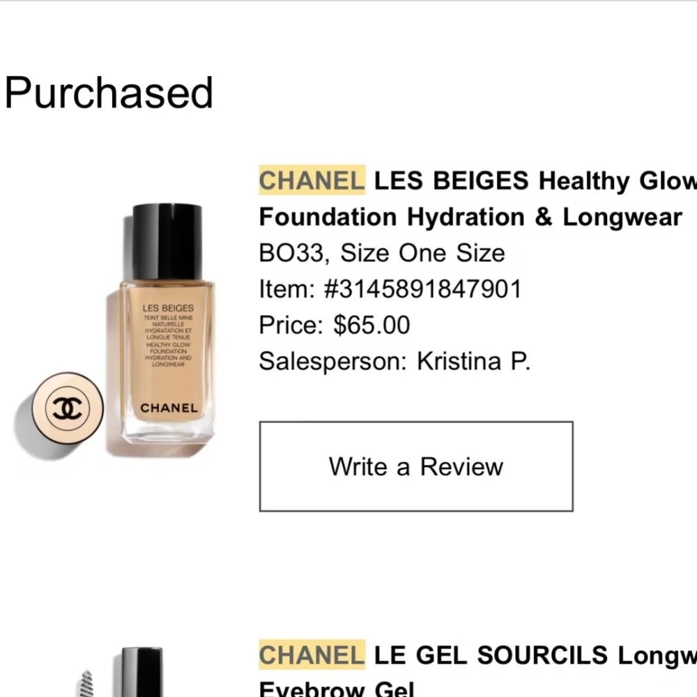 Chanel Foundation B033 - Picture 2 of 5